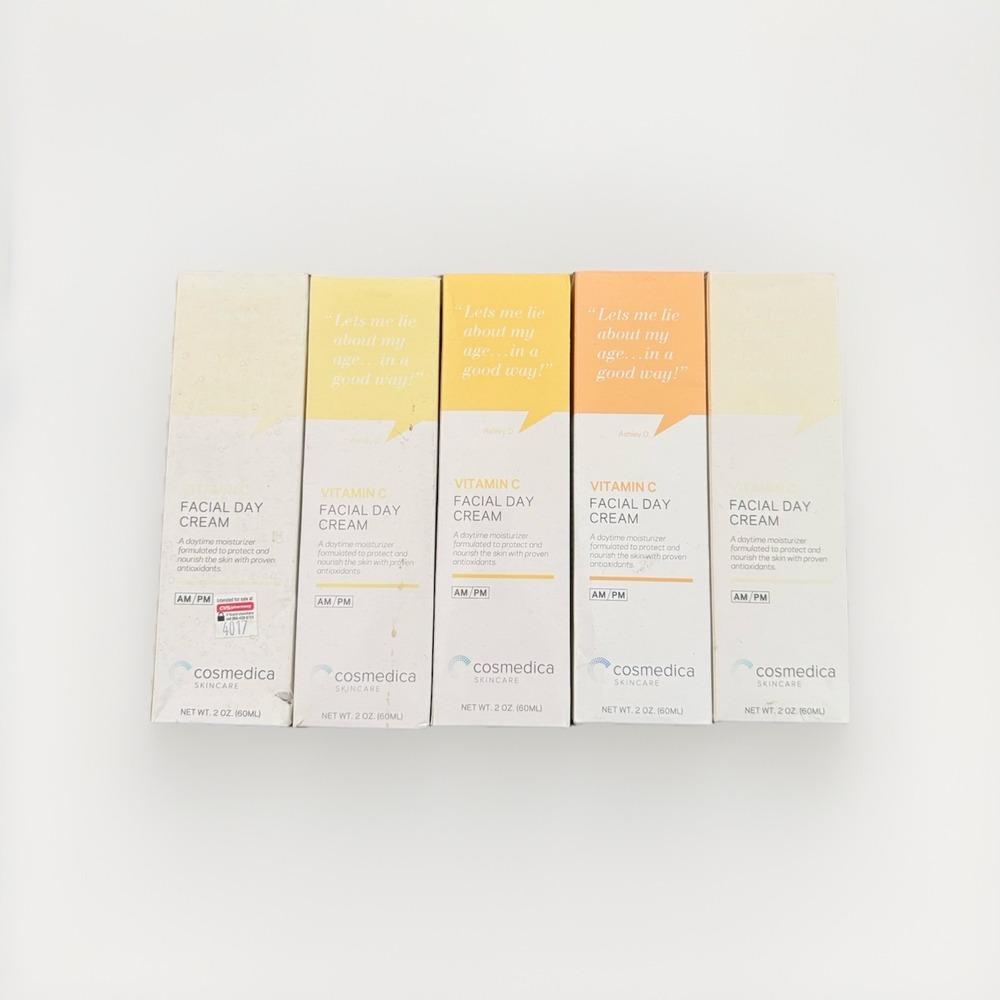 Cosmedica Skincare Vitamin C Facial Day Cream 2 Oz Lot‎ Of 5 EXP READ